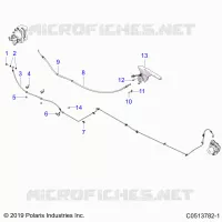 FRENO TRASERO BRAKE LINE AND PARK BRAKE