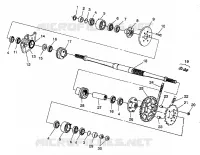 Conjunto de accionamiento MEDIO 6X6 350L S938739 (4924362436024A)