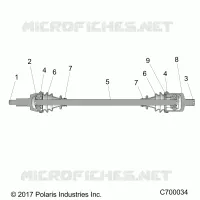 TREN, FRONT HALF SHAFT