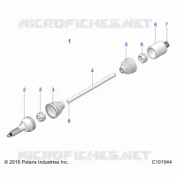 TREN, REAR DRIVE SHAFT 