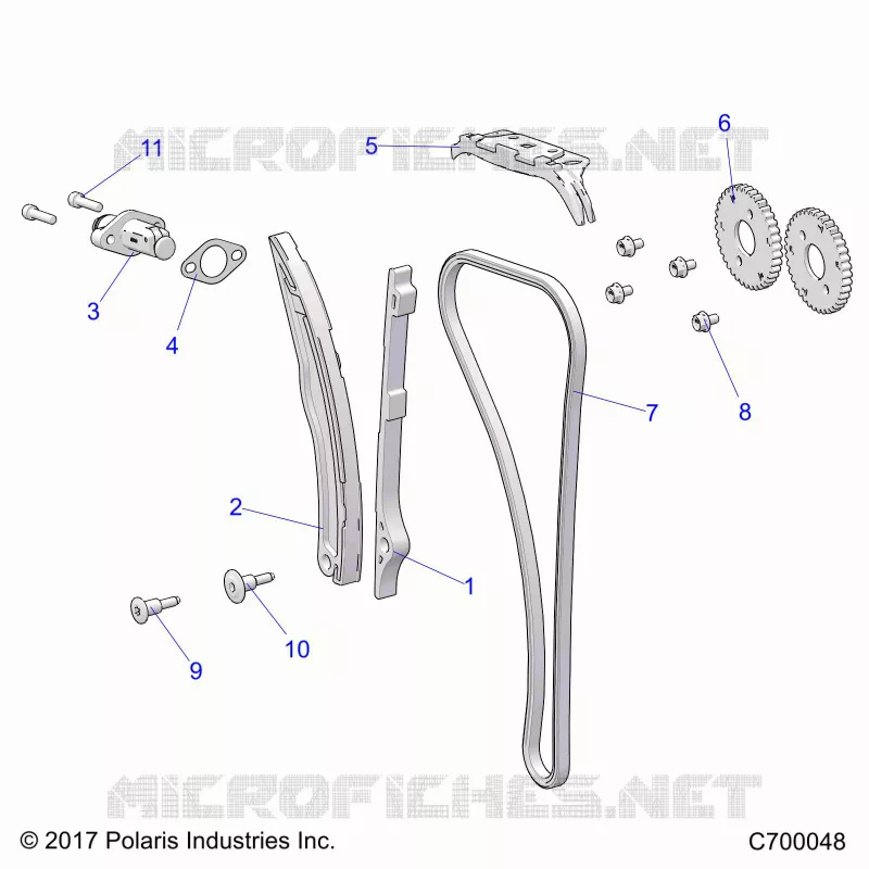 LA CADENA DE LEVAS AND TENSIONER