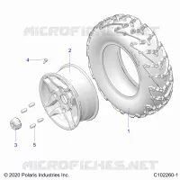 RUEDAS, FRONT TIRE
