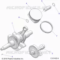 ENGINE, CIGUEÑAL, PISTON AND BALANCE SHAFT