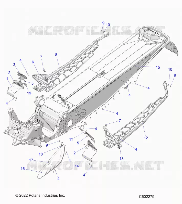 CHASSIS, PROTECCIÃ³N DEL EMBRAGUE, FOOTRESTS, AND RUNNINGBOARDS