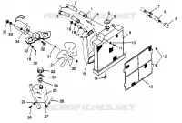 SISTEMA DE REFRIGERACIÓN SPORTSMAN 500 W969244 (4936093609A012)