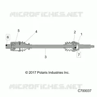 TREN, REAR HALF SHAFT