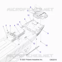 CHASIS, REAR, MISC. COVERS AND SNOWFLAP