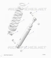 SUSPENSION, REAR MONTAJE DE DESCARGA
