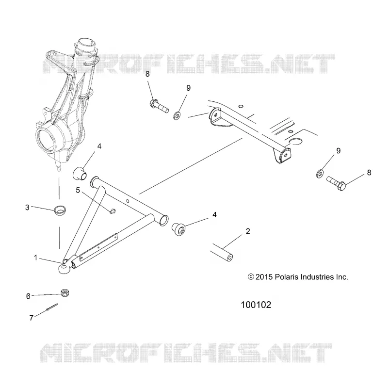 SUSPENSION, A-ARM AND PUNTAL MOUNTING