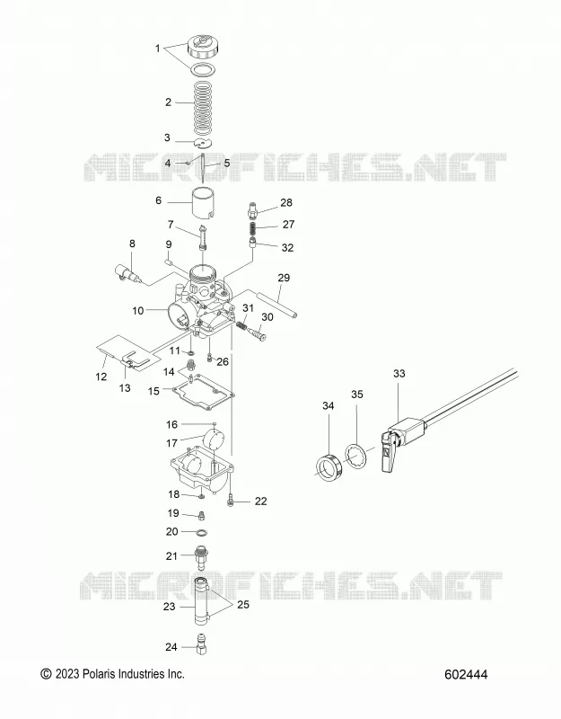 ENGINE, CARBURADOR AND CHOKE
