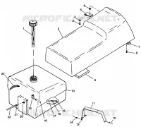 ASIENTO Y TANQUE DE GAS WIDETRAK LX 0982065 and EUROPEAN WIDETRAK LX E982065 (4943884388A006)