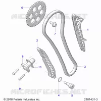 LA CADENA DE LEVAS AND TENSIONER