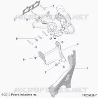 ENGINE, TURBO CHARGER MOUNTING