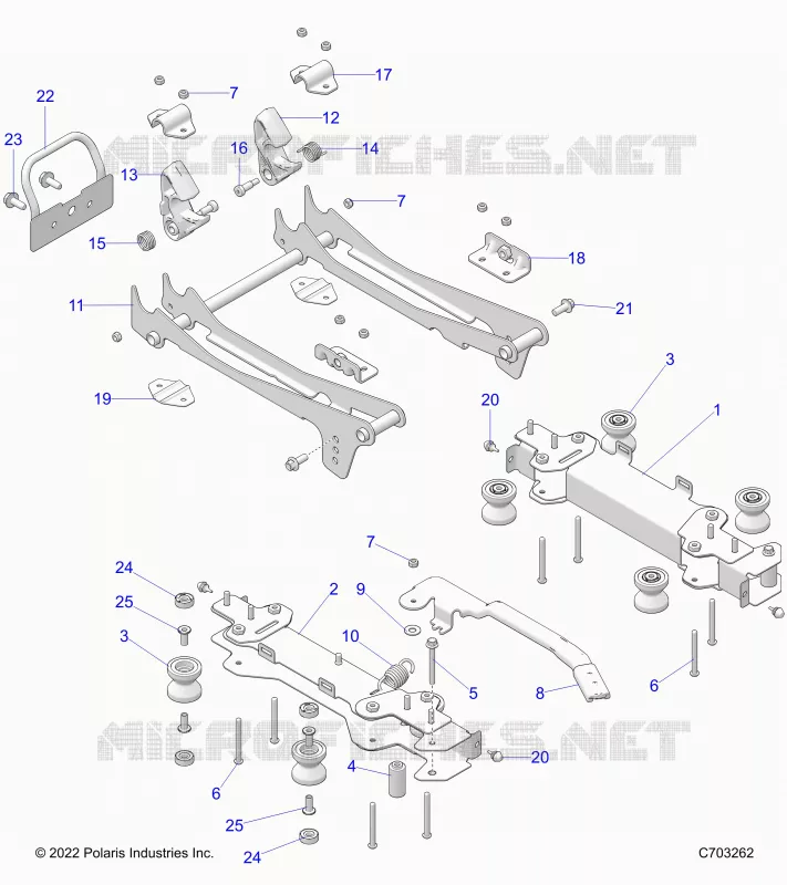 ASIENTO MOUNTING, FRONT