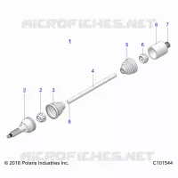 DRIVE TRAIN, DRIVE EJE TRASERO- A21S6E57A1/3A1 (C101544)
