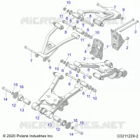SUSPENSION TRASERA CONTROL ARM, MOUNTING