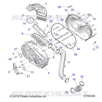 DRIVE TRAIN, TAPA DEL EMBRAGUE AND DUCTING