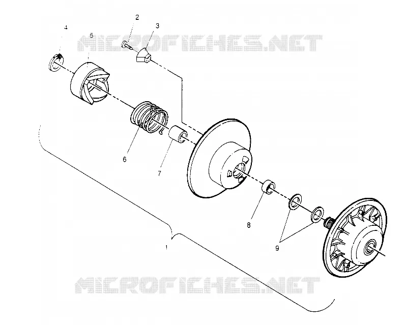 accionado de embrague ASSEMBLY SUPER SPORT 0950743 (4928882888B014)