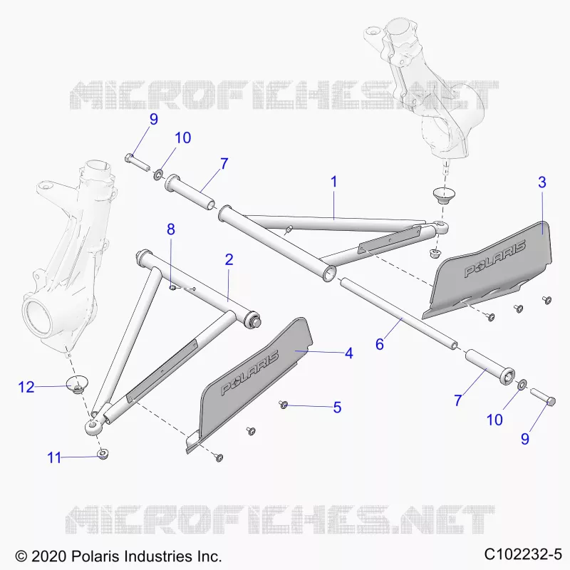 SUSPENSION, A-ARM AND PUNTAL MOUNTING