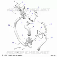 MOTOR, WATERPUMP AND BYPASS