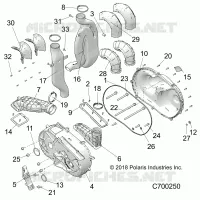 DRIVE TRAIN, TAPA DEL EMBRAGUE AND DUCTING
