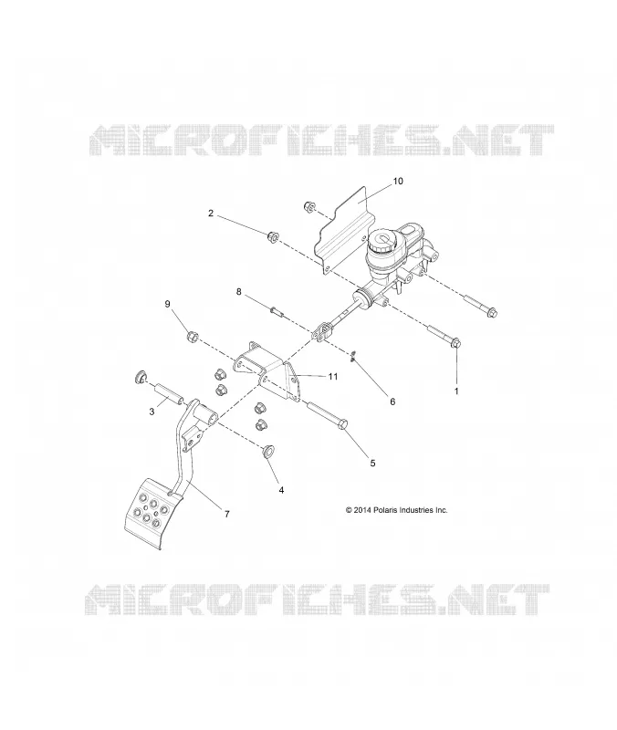 BRAKES, PEDAL AND CILINDRO MAESTRO MOUNTING
