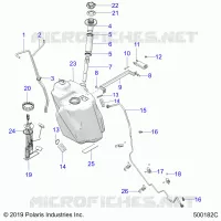 SISTEMA DE COMBUSTIBLE, FUEL TANK ASM.