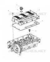 MOTOR, ROCKER ARMS COVER and OIL FILLER