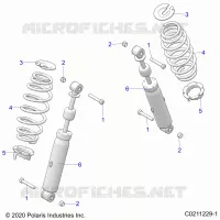 SUSPENSION TRASERA SHOCK AND MOUNTING