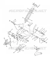 SWING ARM WELDMENT AND SHOCK TRASERO  ASSEMBLY (4916331633021A)