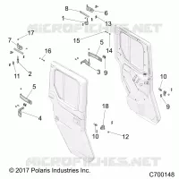 PUERTAS, REAR, MOUNTING