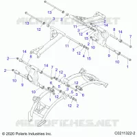 SUSPENSION TRASERA CONTROL ARM MOUNTING