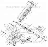 SWING ARM WELDMENT   SHOCK TRASERO ASSEMBLY (4913521352021A)