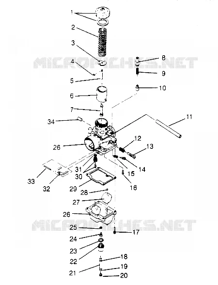 CARBURADOR WIDETRAK GT 0952061 and  EUROPEAN WIDETRAK GT E952061 (4928962896C011)