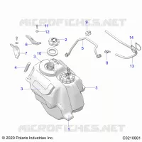 SISTEMA DE COMBUSTIBLE, FUEL TANK ASM.