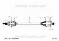 TREN, REAR HALF SHAFT