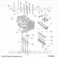 ENGINE, CULATA AND VALVES