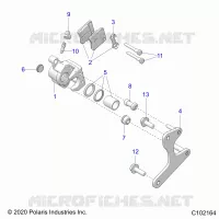 BRAKES, PINZA FRENO TRASEIRA