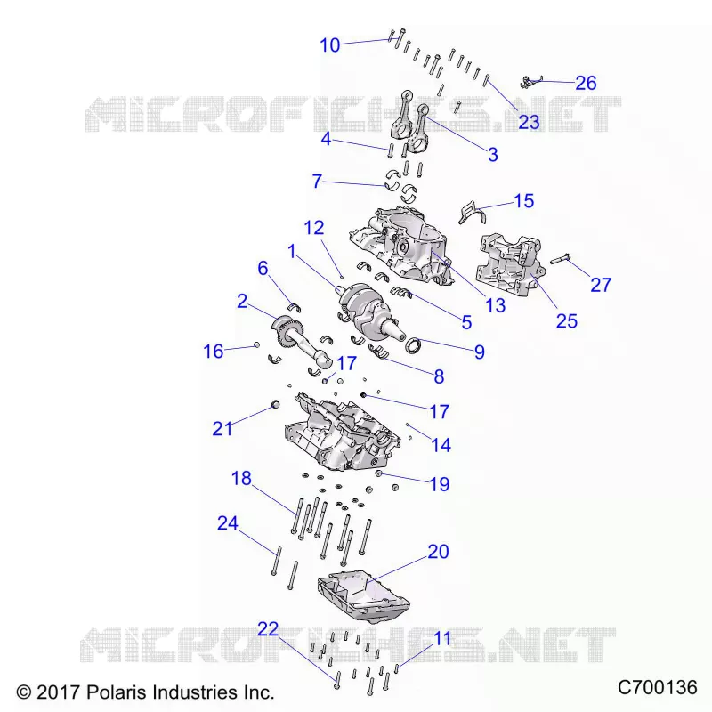 ENGINE, CRANKCASE AND CIGUEÑAL
