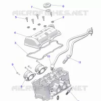 ENGINE, THROTTLE BODY AND TAPA DE LA VÃLVULA