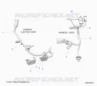 ELECTRICA, WIRE HARNESS, HOOD, ELEC. START
