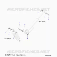SUSPENSION, MONTAJE DE DESCARGA, REAR SUSP.