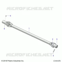 TREN, PROP SHAFT, FRONT