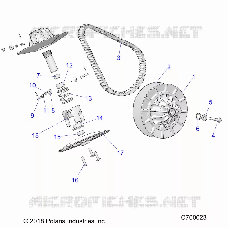 TREN, SECONDARY CLUTCH