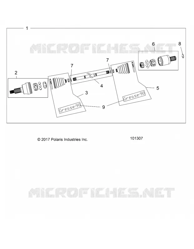 DRIVE TRAIN, EJE DE TRANSMISIÃ“N, FRONT