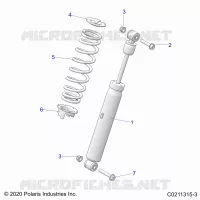 SUSPENSION, SHOCK TRASERO