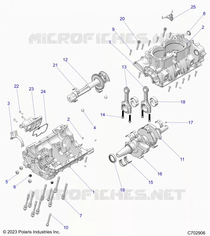 ENGINE, CRANKCASE, CIGUEÑAL