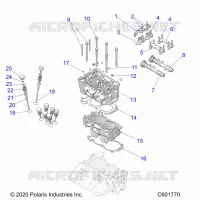 ENGINE, CYLINDER/CULATA ASM.
