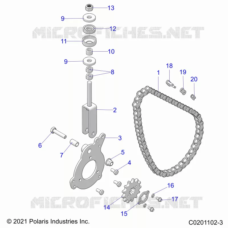 TREN, CHAIN TENSIONER AND SPROCKET