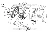 tapa del embrague SPORTSMAN 500 W969244 (4936093609C004)